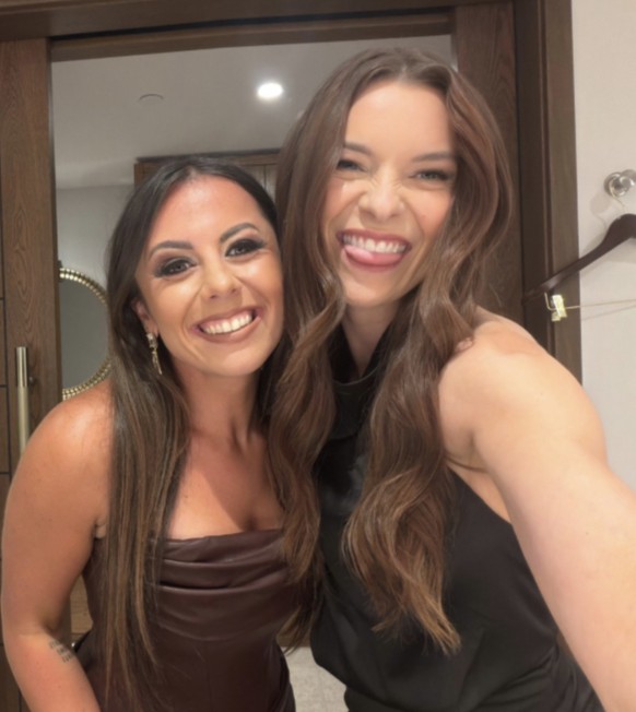 Friends smiling together
