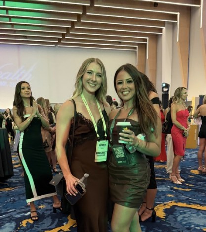 Women together at an event